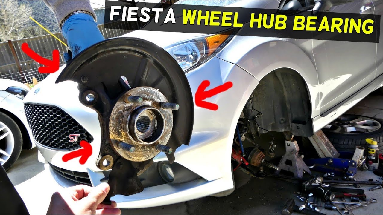 FORD FIESTA FRONT WHEEL HUB BEARING REPLACEMENT REMOVAL MK7 ST