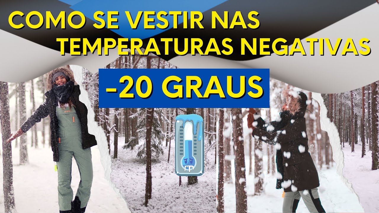 🥶 - 20 GRAUS NEGATIVOS - COMO SE VESTIR EM TEMPERATURAS NEGATIVAS EM PAÍSES GÉLIDOS -VIDA NA ESTONIA