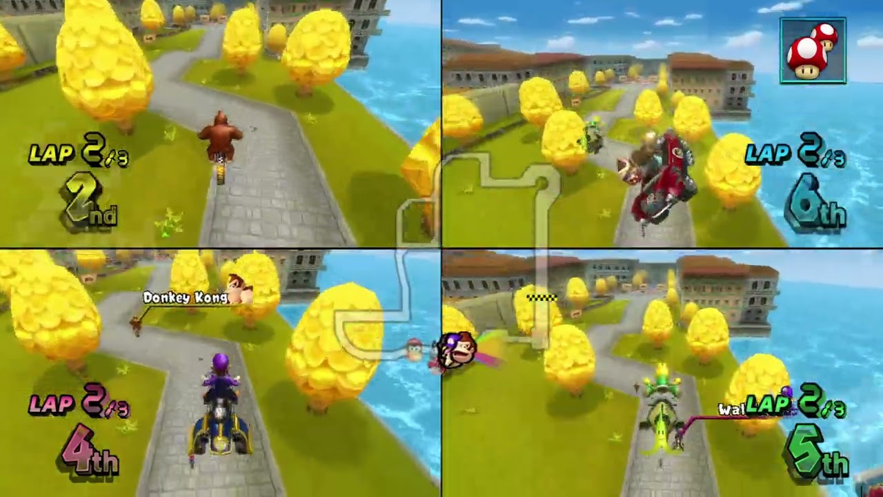 Mario Kart Wii ✦ 4 Players #551 Banana Cup Mirror