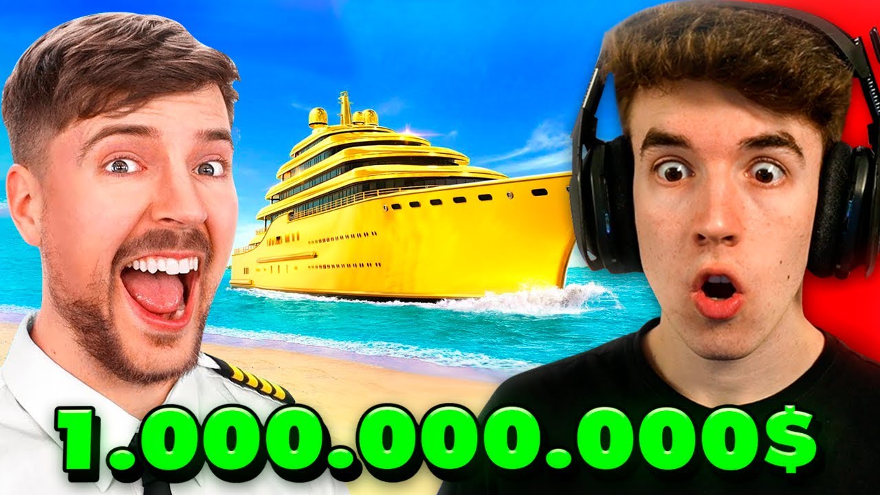 YATE de 1$ vs YATE de 1.000.000.000$ | REACCION a MRBEAST