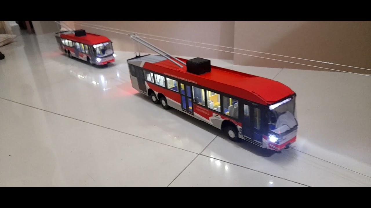 Trólebus Scania Ônibus em Miniatura