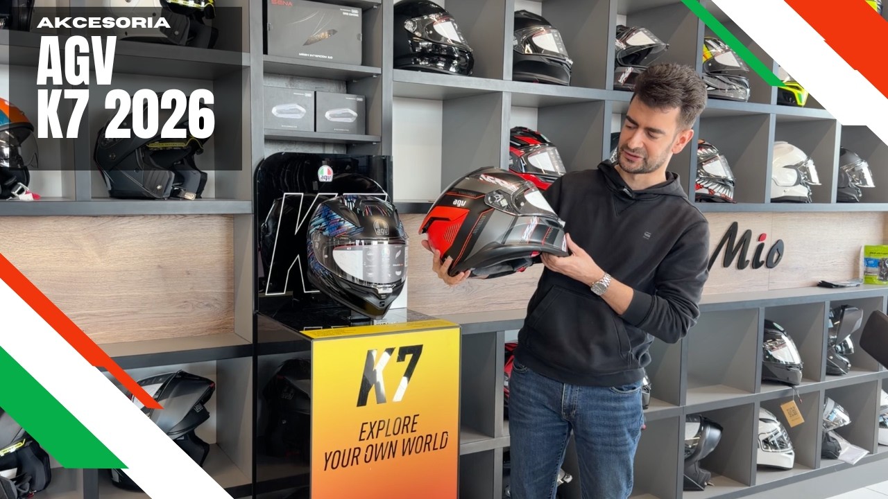 Kask inspirowany MotoGP, ale dla każdego? Sprawdzamy - AGV K7 2026