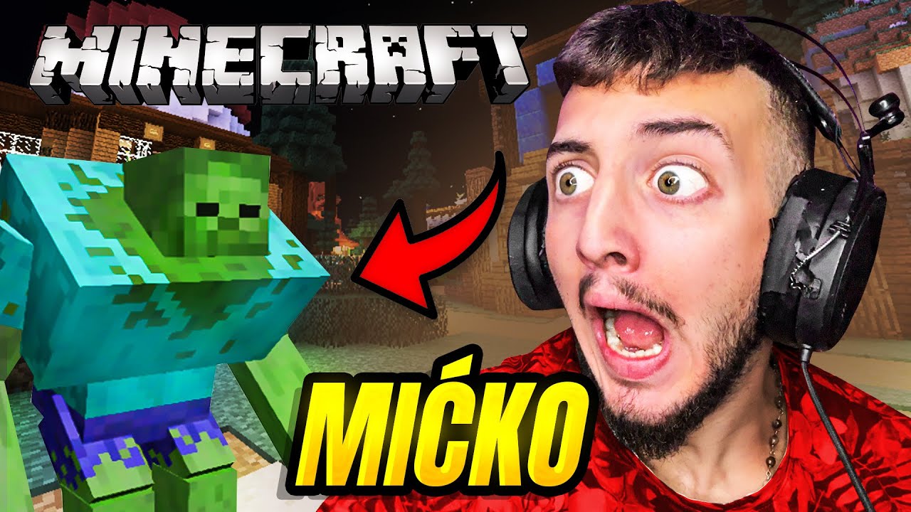 MIĆKO PREZIVLJAVA OD ZOMBIJA U MINECRAFTU #1