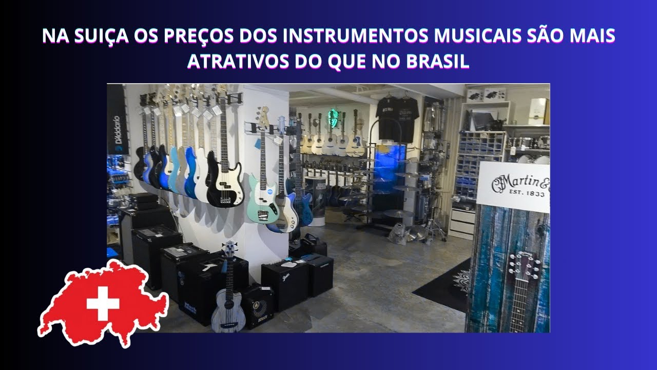 TOUR PELA LOJA DE INSTRUMENTOS MUSICAIS EM GENEBRA