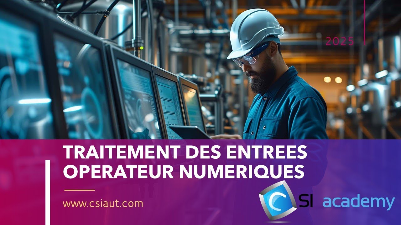 TRAITEMENT DES ENTREES NUMERIQUES OPERATEURS PLANT SCADA