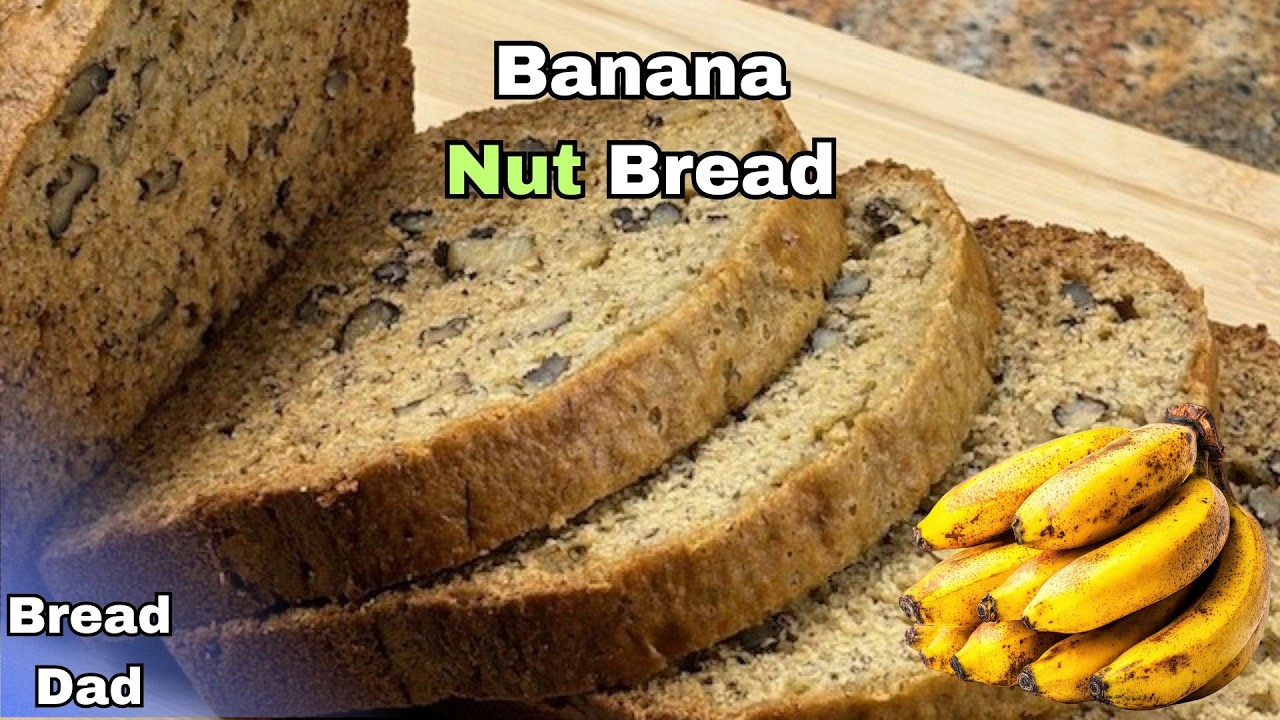 Bread Machine Banana Nut Bread 🍌- Easy Recipe & No Oven Required