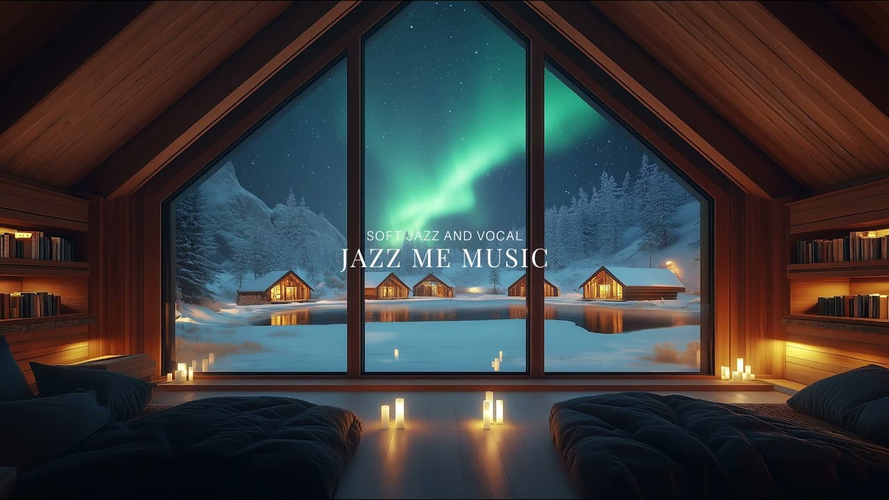 [Playlist] Northern Lights Cabin, Soft Jazz Vocal  Playing | Relaxing Jazz