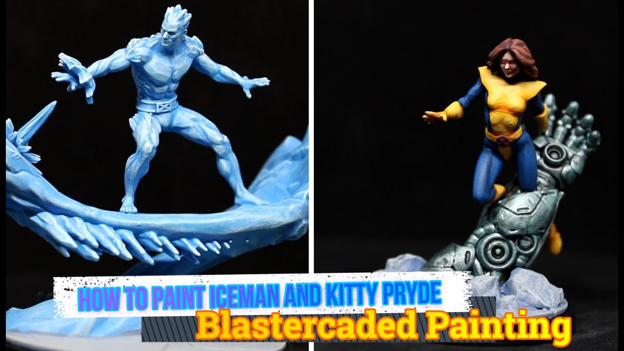 How To Paint Marvel Crisis Protocol: Iceman and Kitty Pryde