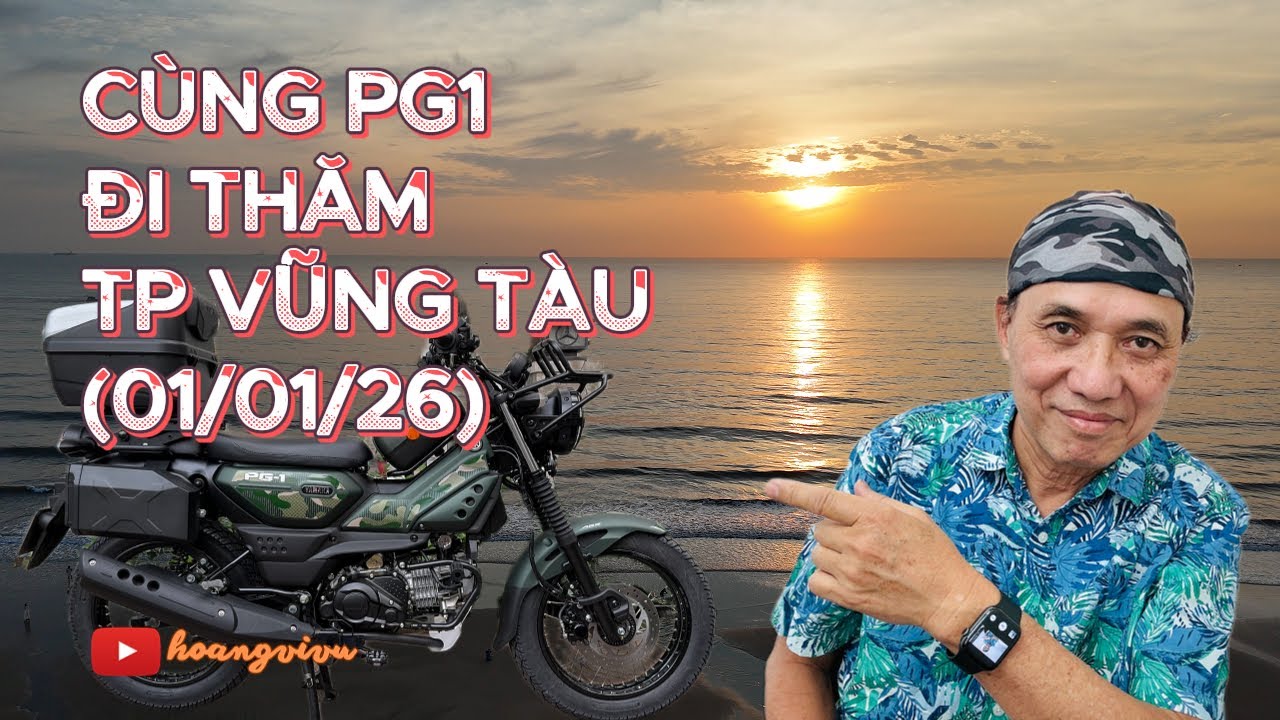 Ngày 1/1/2026, Cùng em PG1 đi thăm TP Vũng Tàu #travel #motovlog #pg1