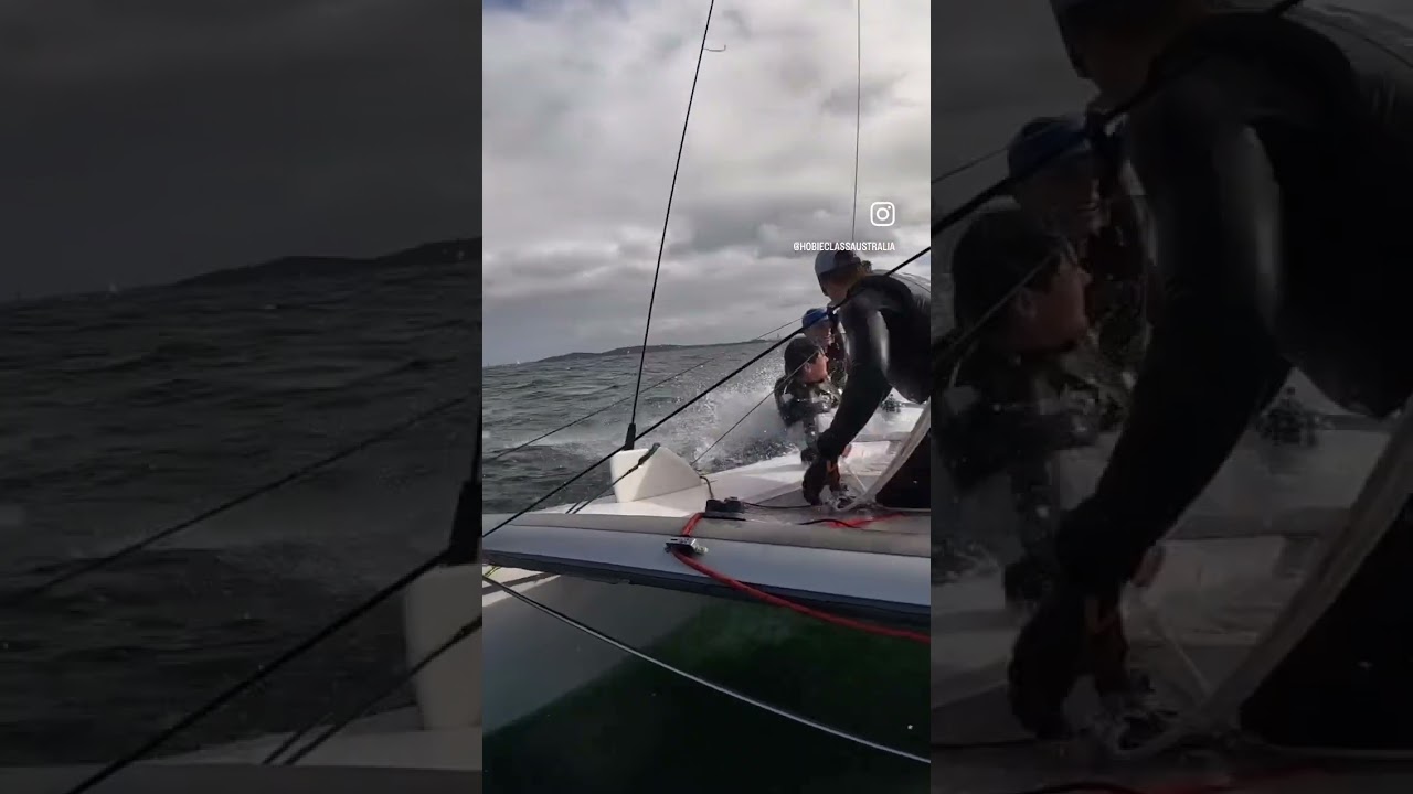 HBOIE CAT 18 3UP IN BREEZE  #sailing #catsailing #hobiecat