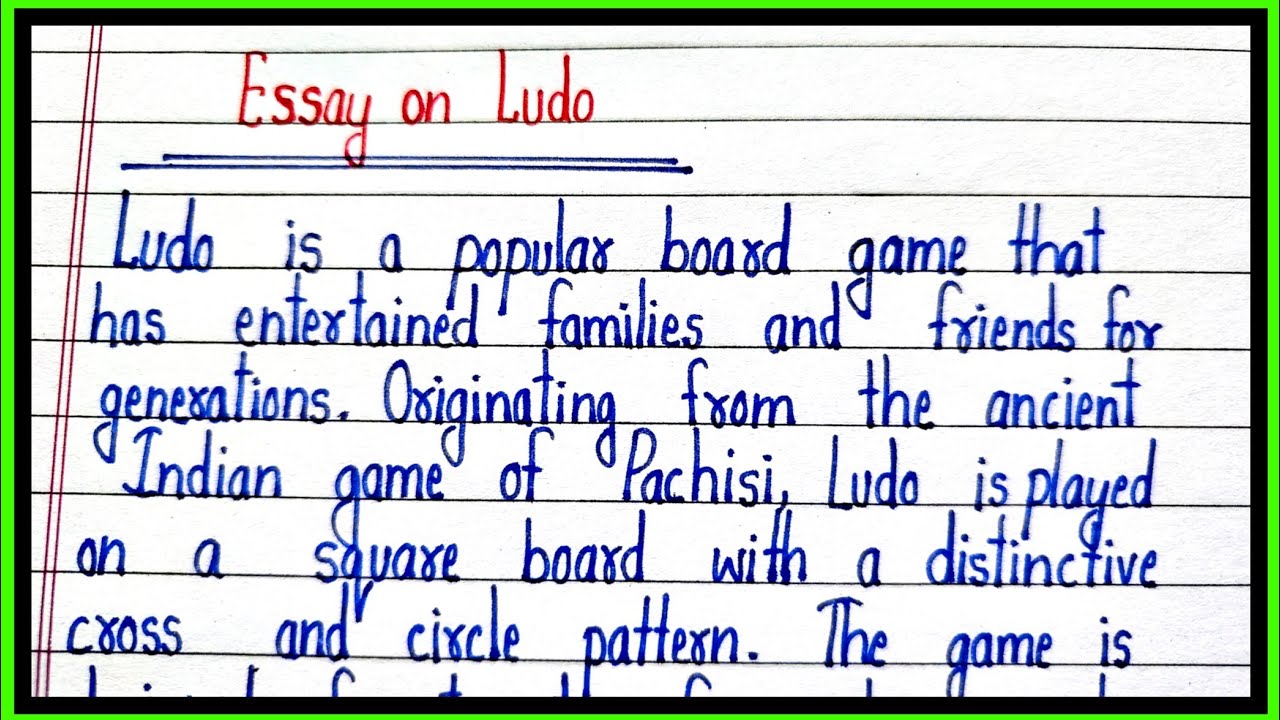 Эссе о Людо на английском языке/Ludo par nibandh/абзац о Людо на английском языке/Ludo par эссе