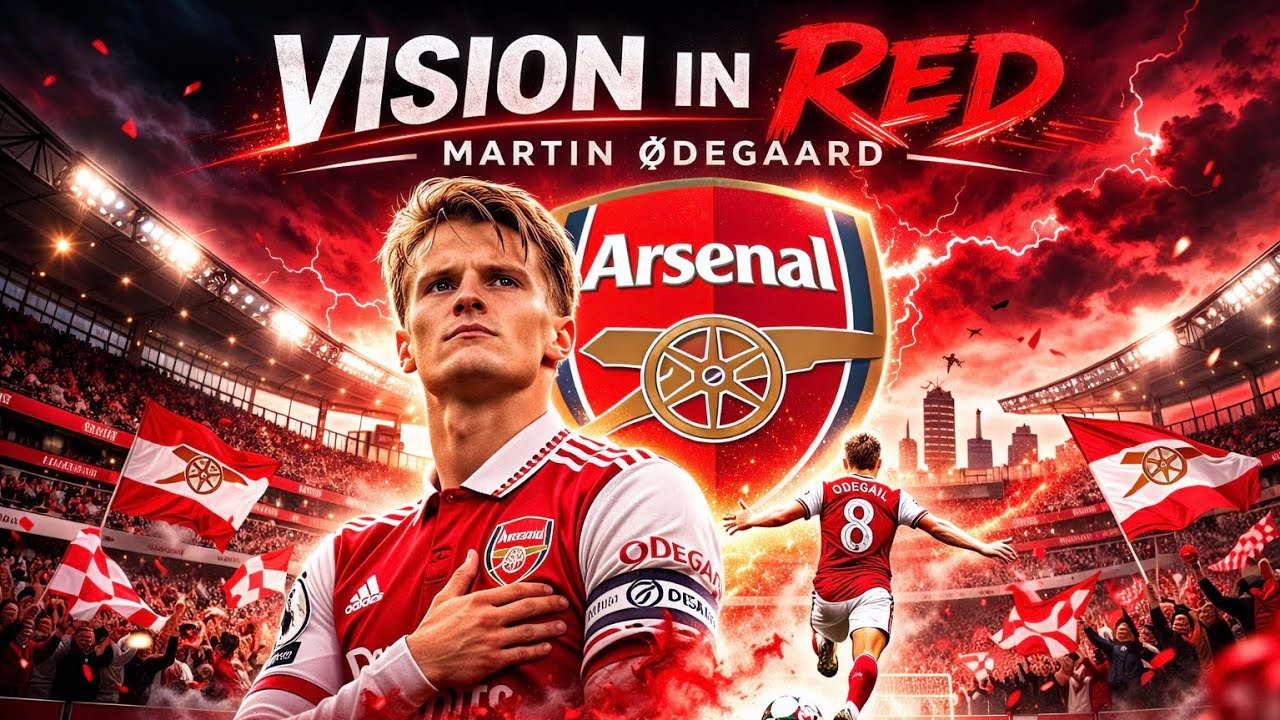 Visions in read. ￼Martin Ødegaard 