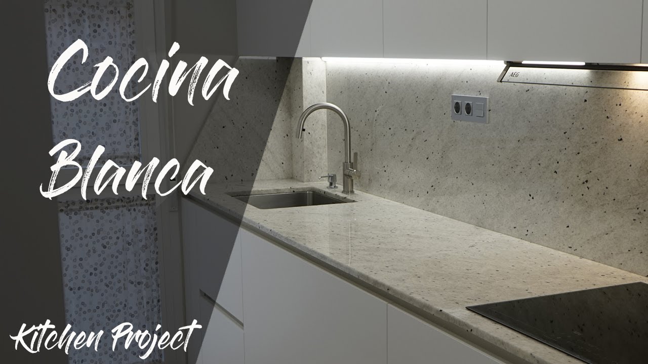 Cocina Blanca pequeña con GRAN CAPACIDAD
