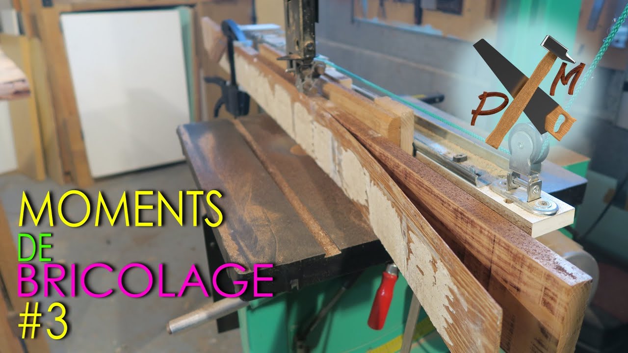Refente à la scie à ruban d'une grande longueur de bois dur - Moments de bricolage #3 PMbricoleur