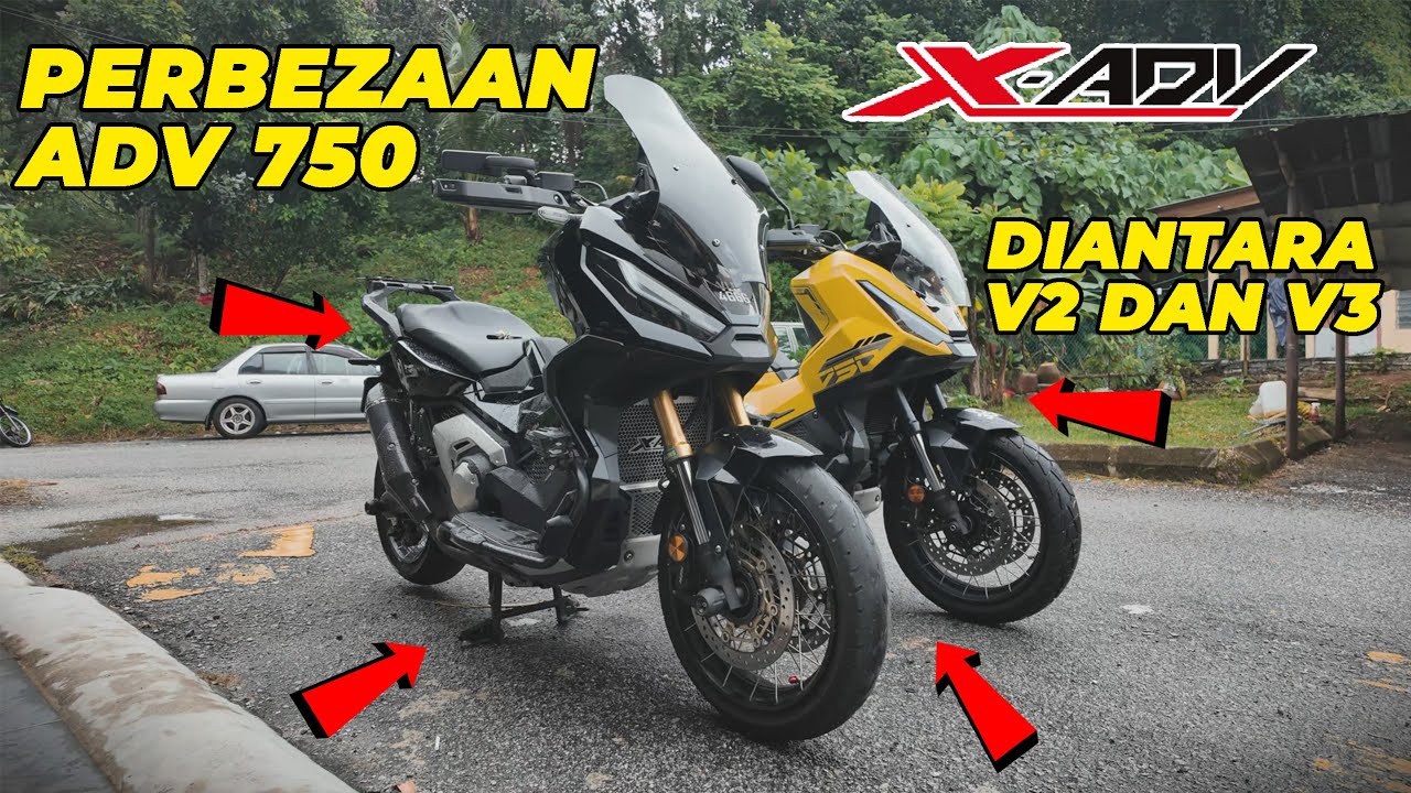 PERBEZAAN YANG CUKUP KETARA ADV 750 V2 DAN V3