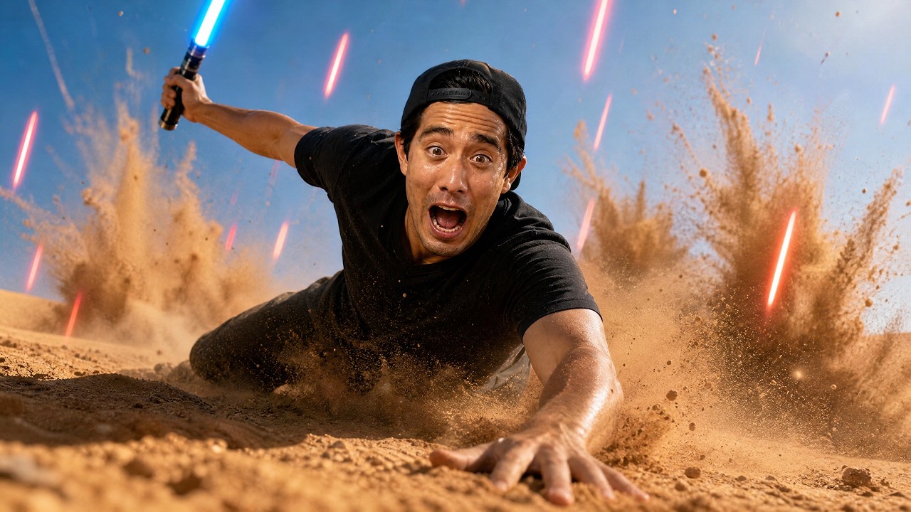 Running from Darth Vader | Best Zach King Tricks
