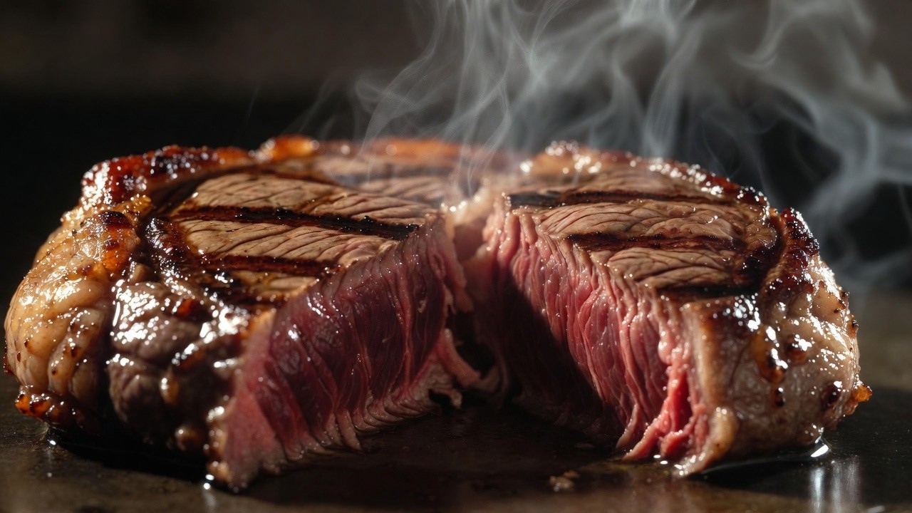 Giant Tomahawk Steak ASMR 🍖 Satisfying Juicy Bites