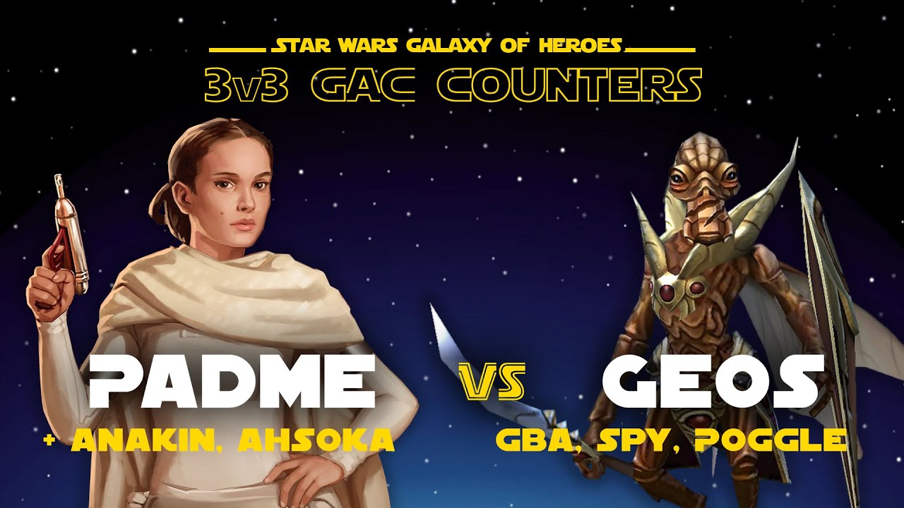 3v3 - Padme vs Geos | SWGOH GAC Geonosians Counter