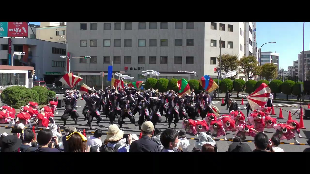 岡山うらじゃ連 旭　安濃津よさこい2024　津駅前会場
