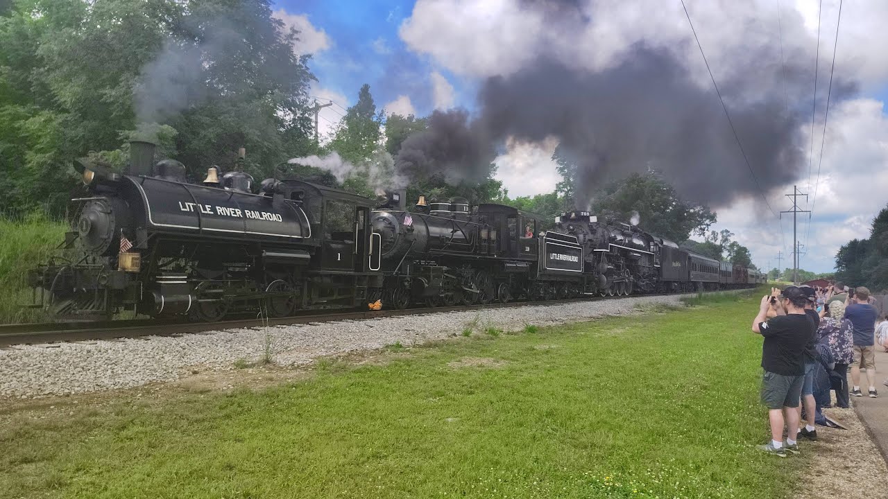 Nickel Plate #765 Triple-Header at the Little River Railroad