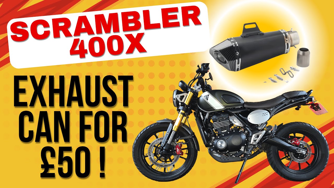 Triumph Scrambler 400x - New Exhaust Can