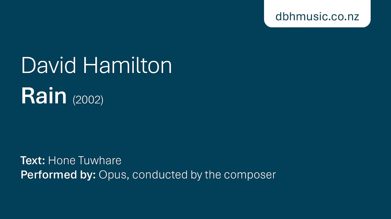 Rain – SSSSAA and oboe
