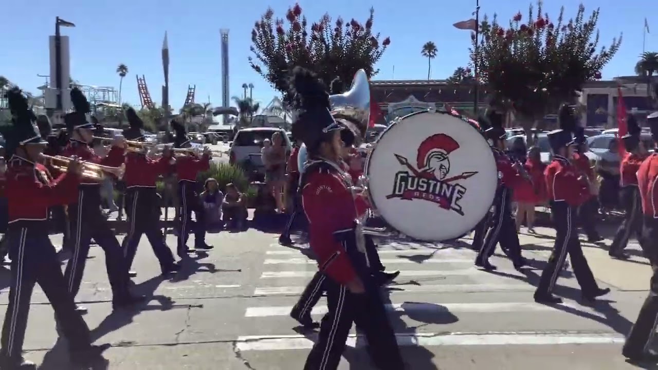 Gustine high school color guard and band 2024 Santa Cruz band review Go Reds ! Ana