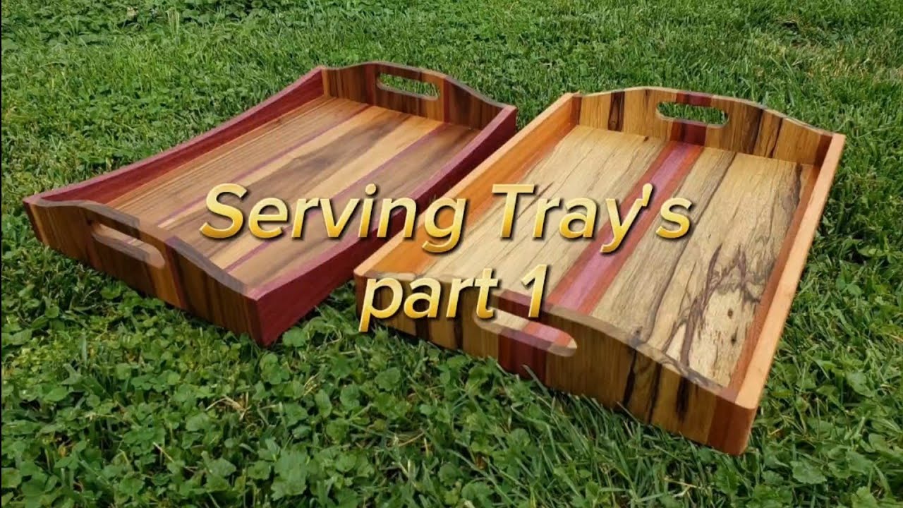 Making a pair of Serving Tray's with scrap wood for my son's school auction.