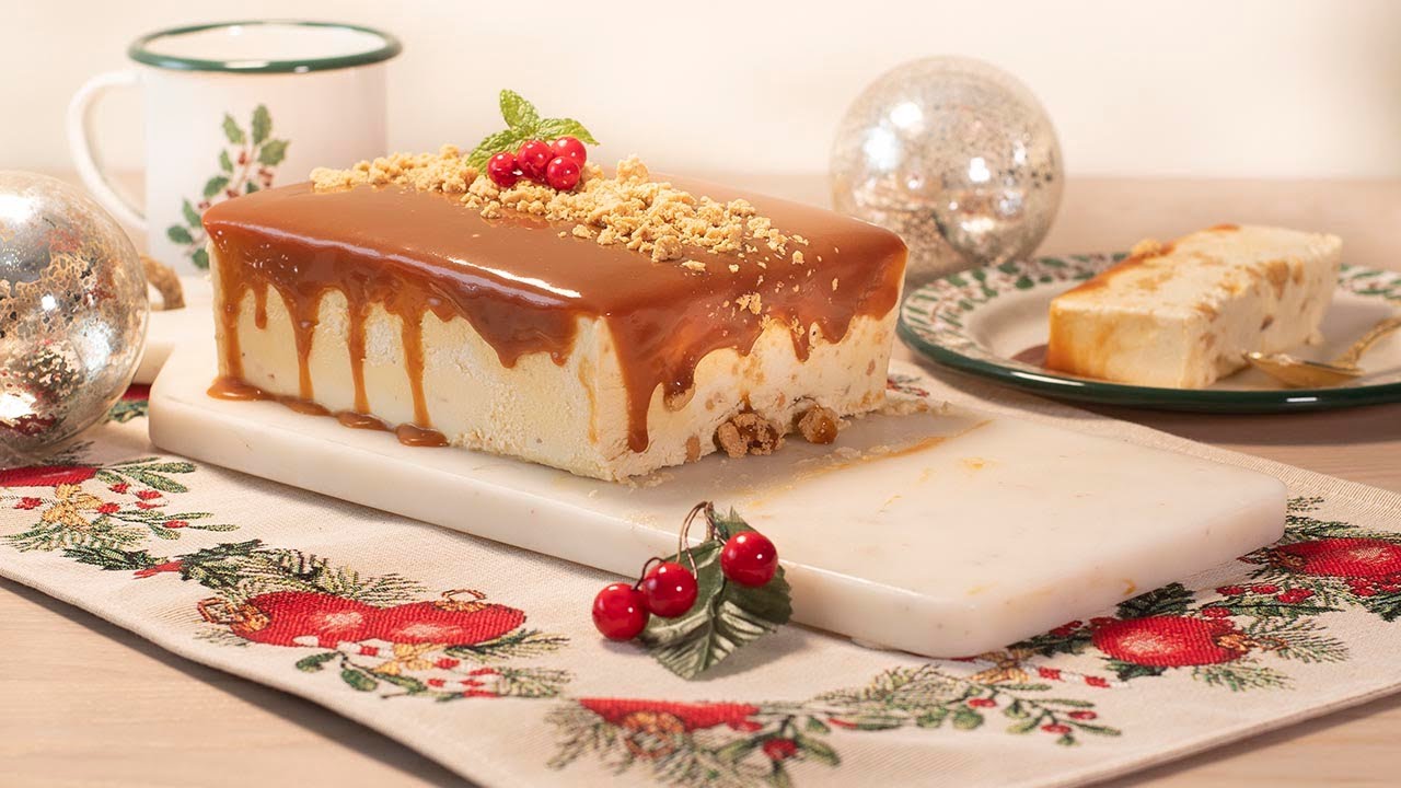 Semifrío de turrón para Navidad