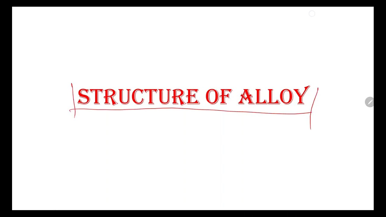 L10 - Structure of Alloy//Solid Solution & Intermediate Compound #materialsscience