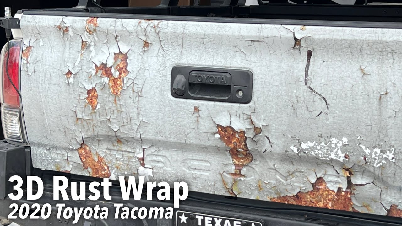 3D Rust Wrap Install - 2020 Toyota Tacoma Tailgate