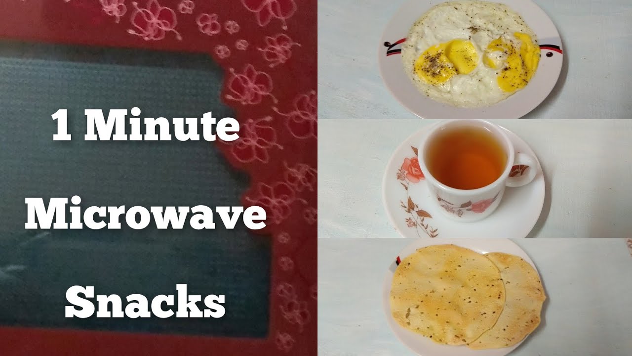 1 Minute Microwave Snack Recipes | 3 Quick Microwave Recipes |Amazing Microwave Food Hacks