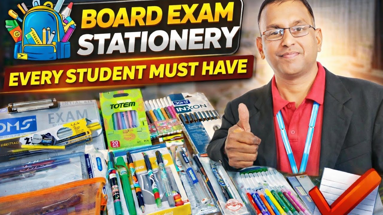 CBSE Board Exam 2026 | Allowed & Banned Stationery 😱 | Best Pen, Exam Kit & Bottle Guide