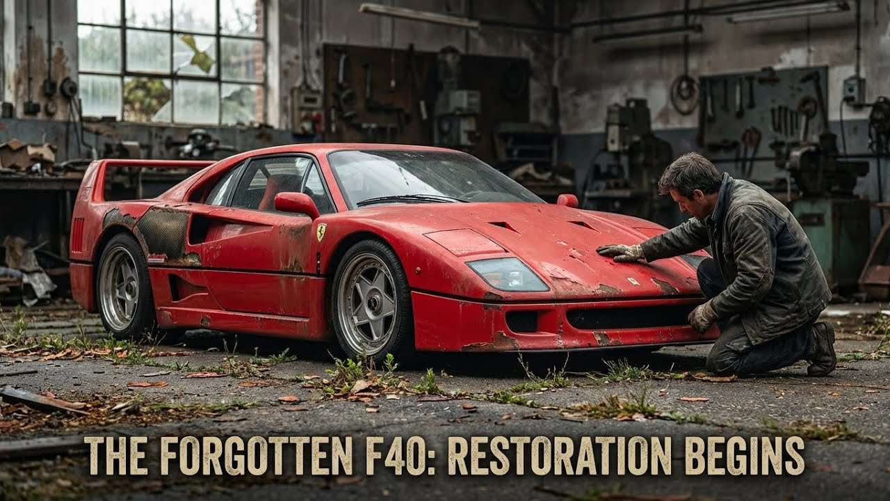 Asmr Car  Full Restoration of a  Rosso Corsa Ferrari F40 1989 from Total Disrepair to Looking New