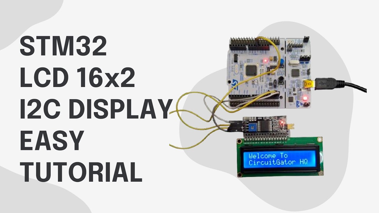 STM32 LCD Display I2C EASY TUTORIAL
