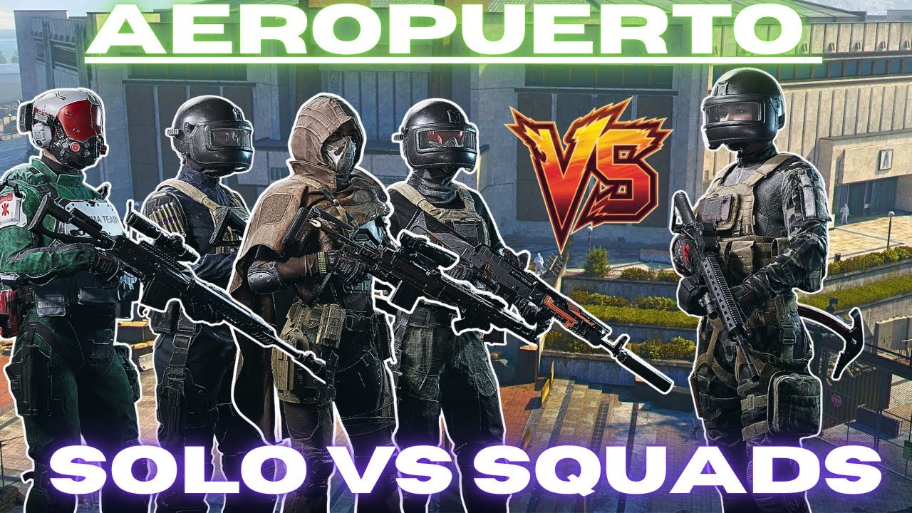 Dominé SOLO vs SQUADS en el NUEVO MAPA AEROPUERTO – Arena Breakout Infinite