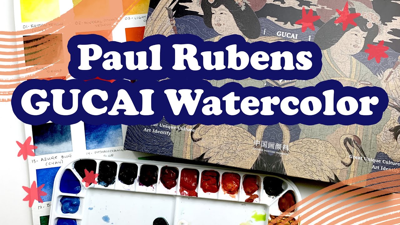 Paul Rubens GUCAI Watercolor - Set of 24 colors in 12ml tubes - Review & Demo! 🎨
