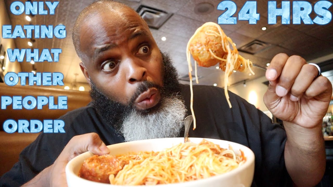 Eating Strangers Food Orders for 24 Hours (EXTREME MADNESS)