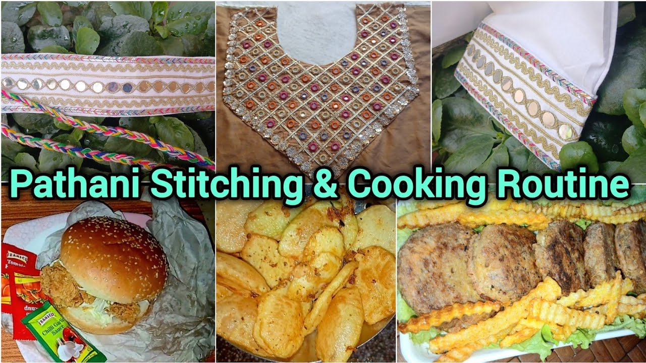 Pathani Stitching & Cooking Routine | Silent vlog😄|Pakistan Vlog|PathaniTSG 