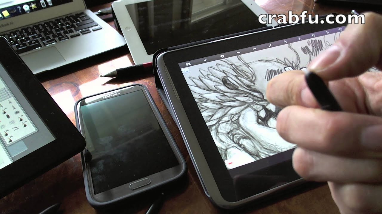 Crabfu Review, Digital Art Tools (Pressure Sensitive + Draw on Screen)