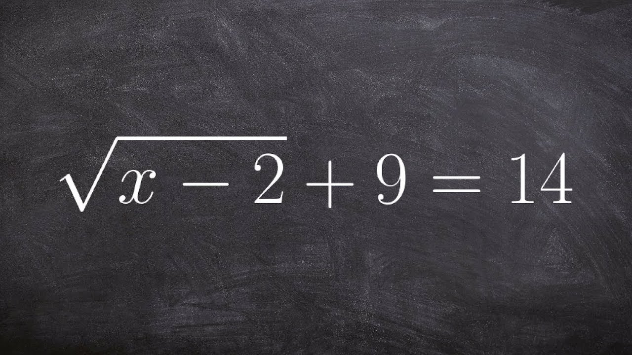 Learn How to Solve a Radical Equation by Isolating Radical to Take Power of Both Sides