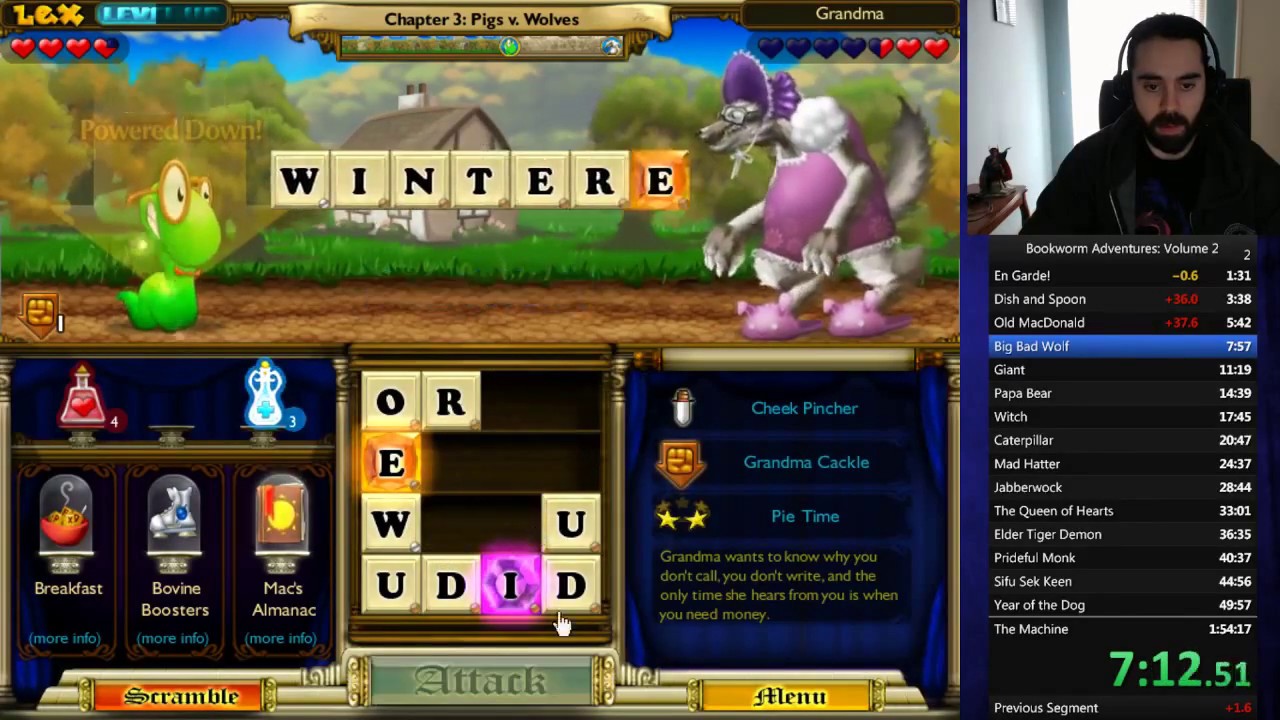Bookworm Adventures 2 Speedrun in 1:50:29 [FWR]