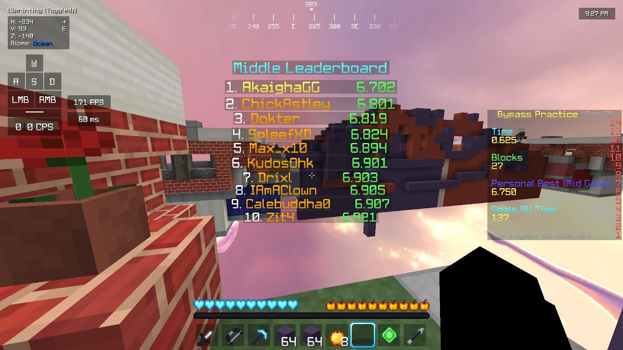 #1 on bridge midgame bypass practice (World Record)