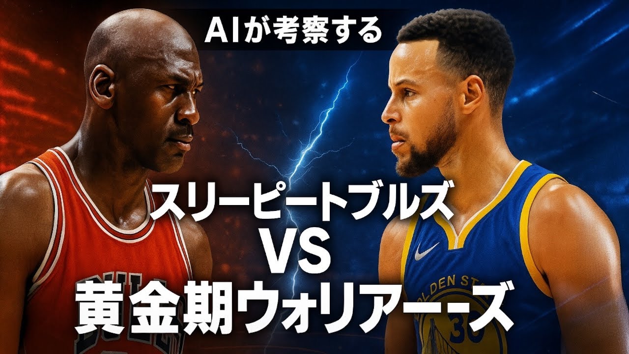 [AI×NBA]AIが考察。ジョーダン時代ブルズVS黄金期ウォーリアーズの勝者は？