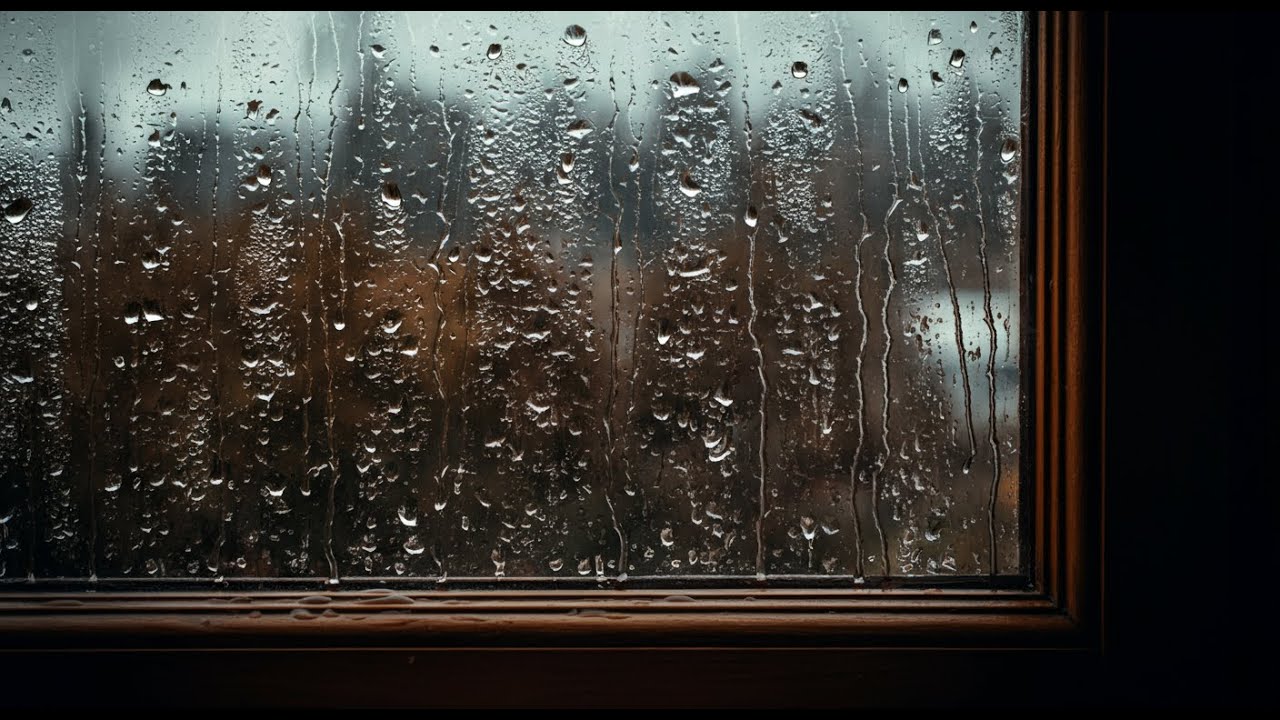 6 HORAS: Lluvia Suave en Ventana de Madera 🌧️ Paz y Sueño Profundo al Instante