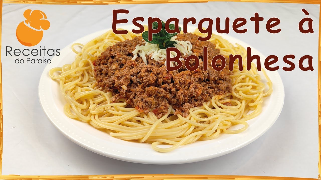 ESPARGUETE À BOLONHESA (fácil de fazer e uma grande receita familiar) | 🍎  Receitas do Paraíso