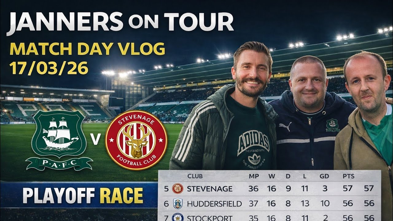 Plymouth Argyle 1-0 Stevenage (17/03/26) Match Day Vlog. A massive 3 points in the playoff race!
