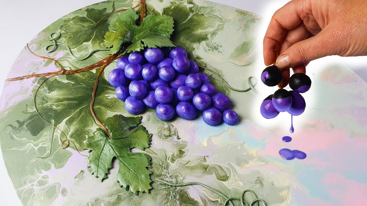 Выглядит сложно? ЛЕГКО! Пошаговое руководство по заливке виноградной лозы (3D!) | AB Creative Pai...