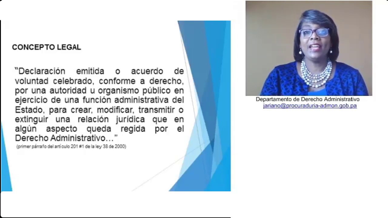 Acto Administrativo: Ley 38 de 31 de julio de 2000.