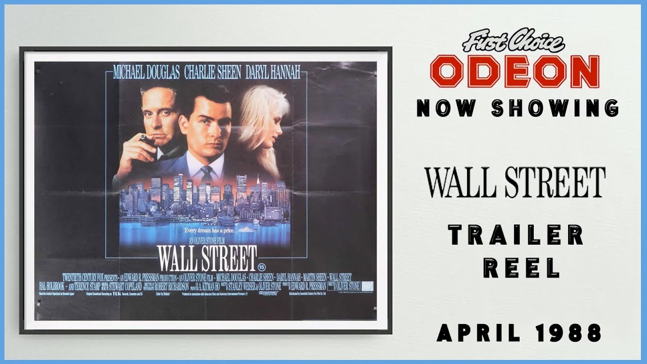 WALL STREET (April 1988 Odeon Cinema Trailer Reel) -- Home Cinema